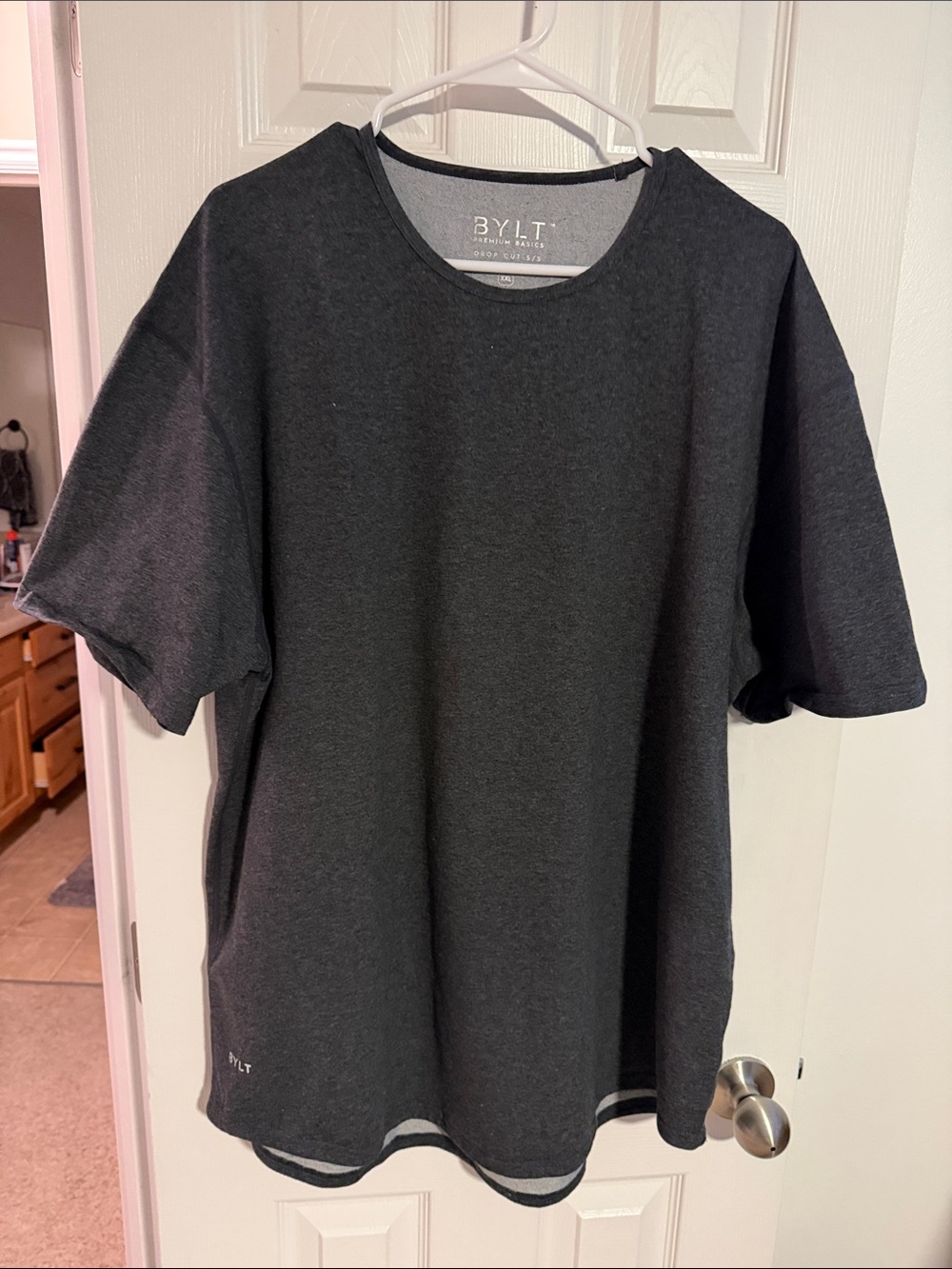 Men’s Charcoal Crew Neck T-Shirt Bylt